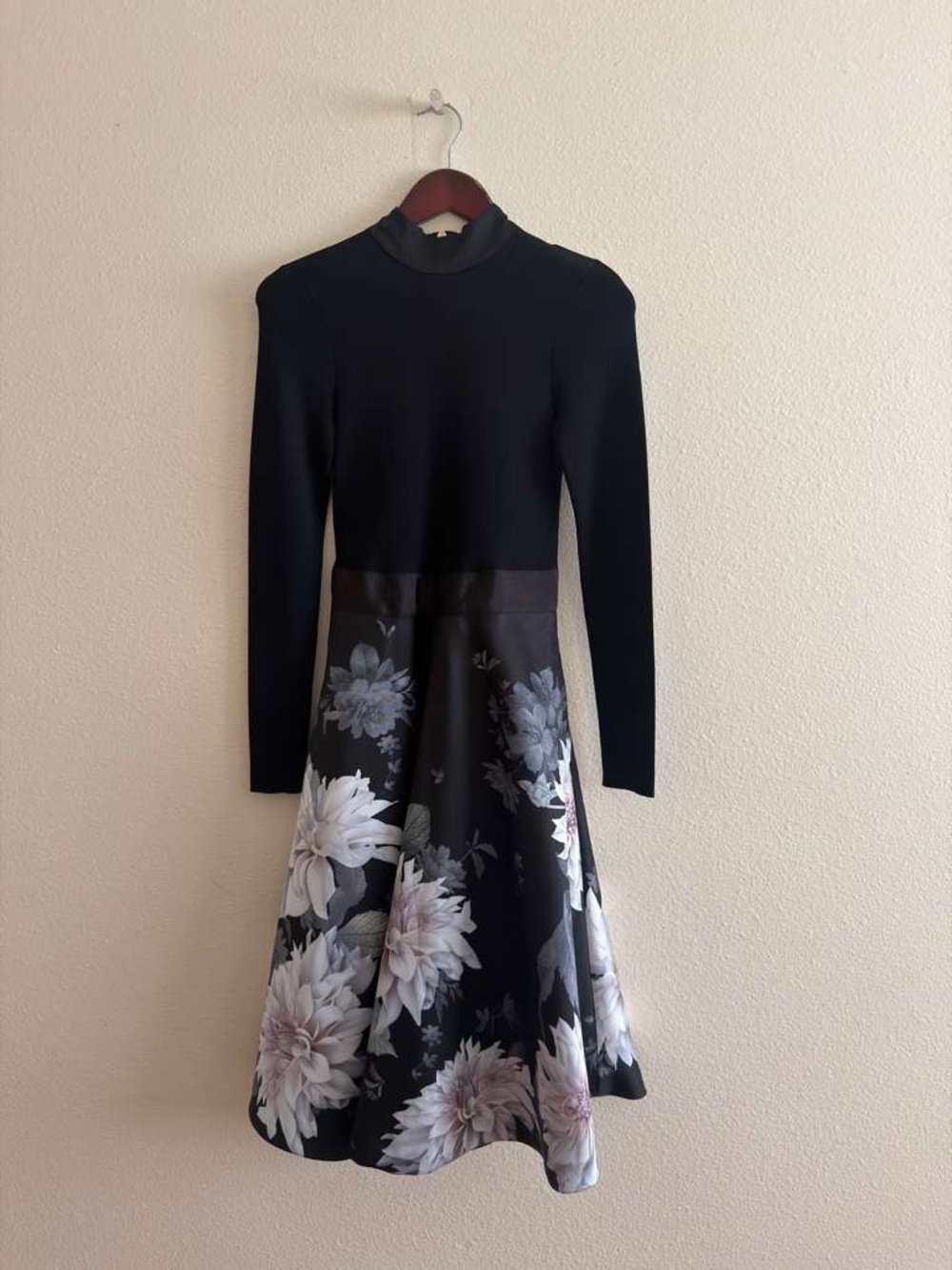 Ted Baker Black Floral Dress